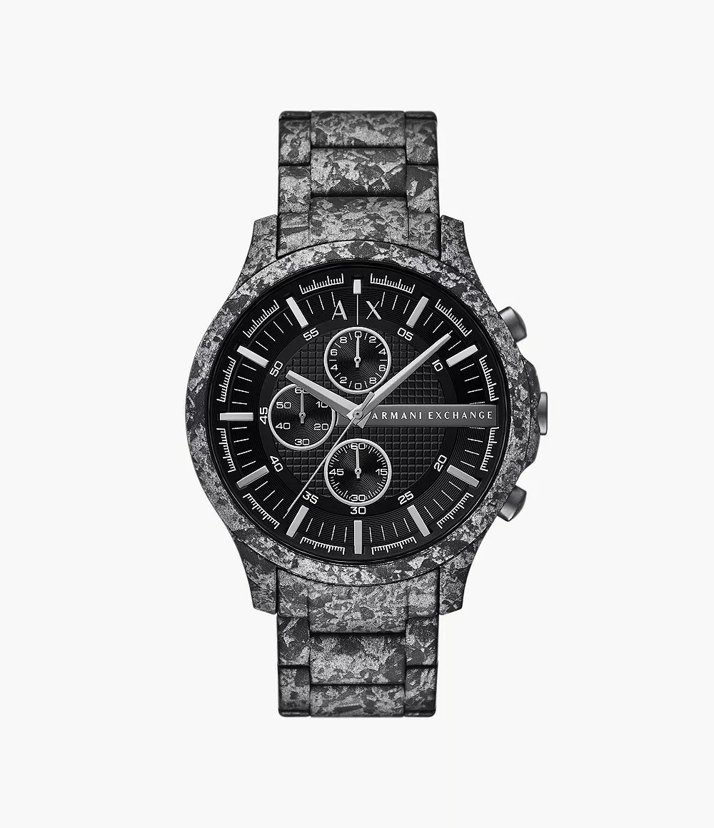 Armani Exchange Chronograph Gunmetal Stainless Steel Watch