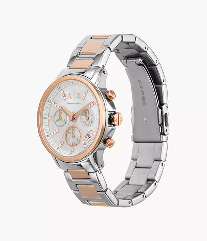 Armani Exchange Women's Chronograph Two-Tone Stainless Steel Watch