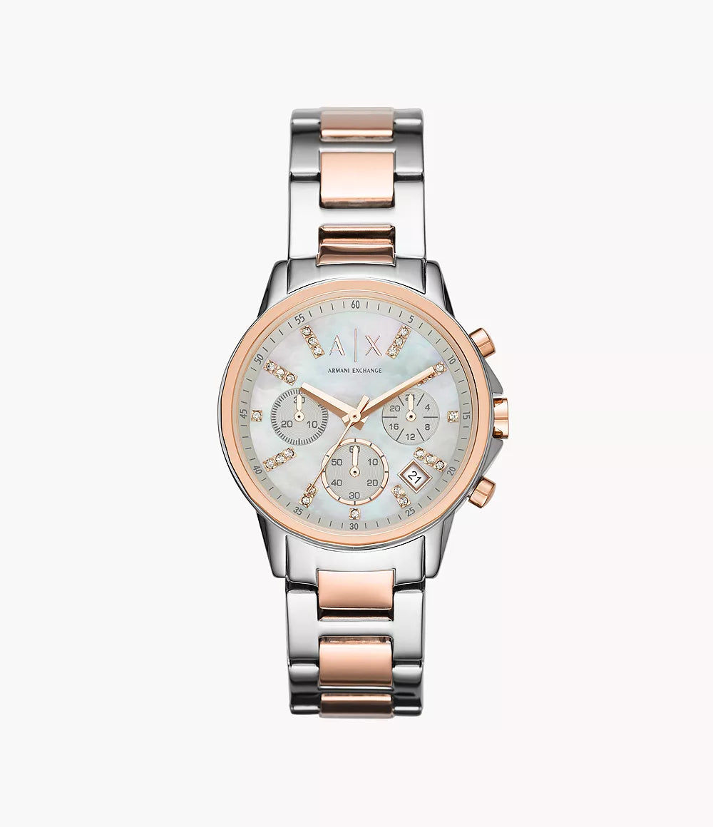 Armani Exchange Women's Chronograph Two-Tone Stainless Steel Watch