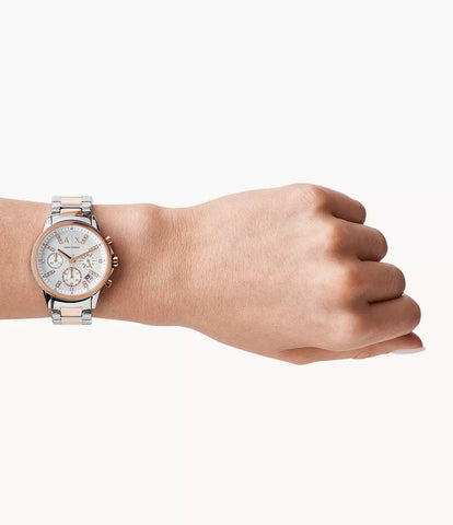 Armani Exchange Women's Chronograph Two-Tone Stainless Steel Watch
