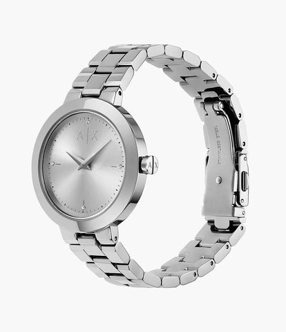 Armani Exchange Two-Hand Stainless Steel Watch - Silver