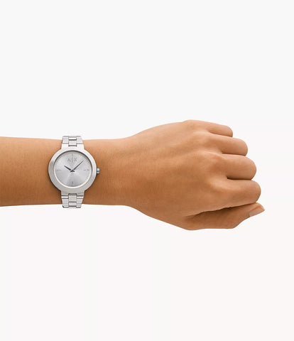 Armani Exchange Two-Hand Stainless Steel Watch - Silver