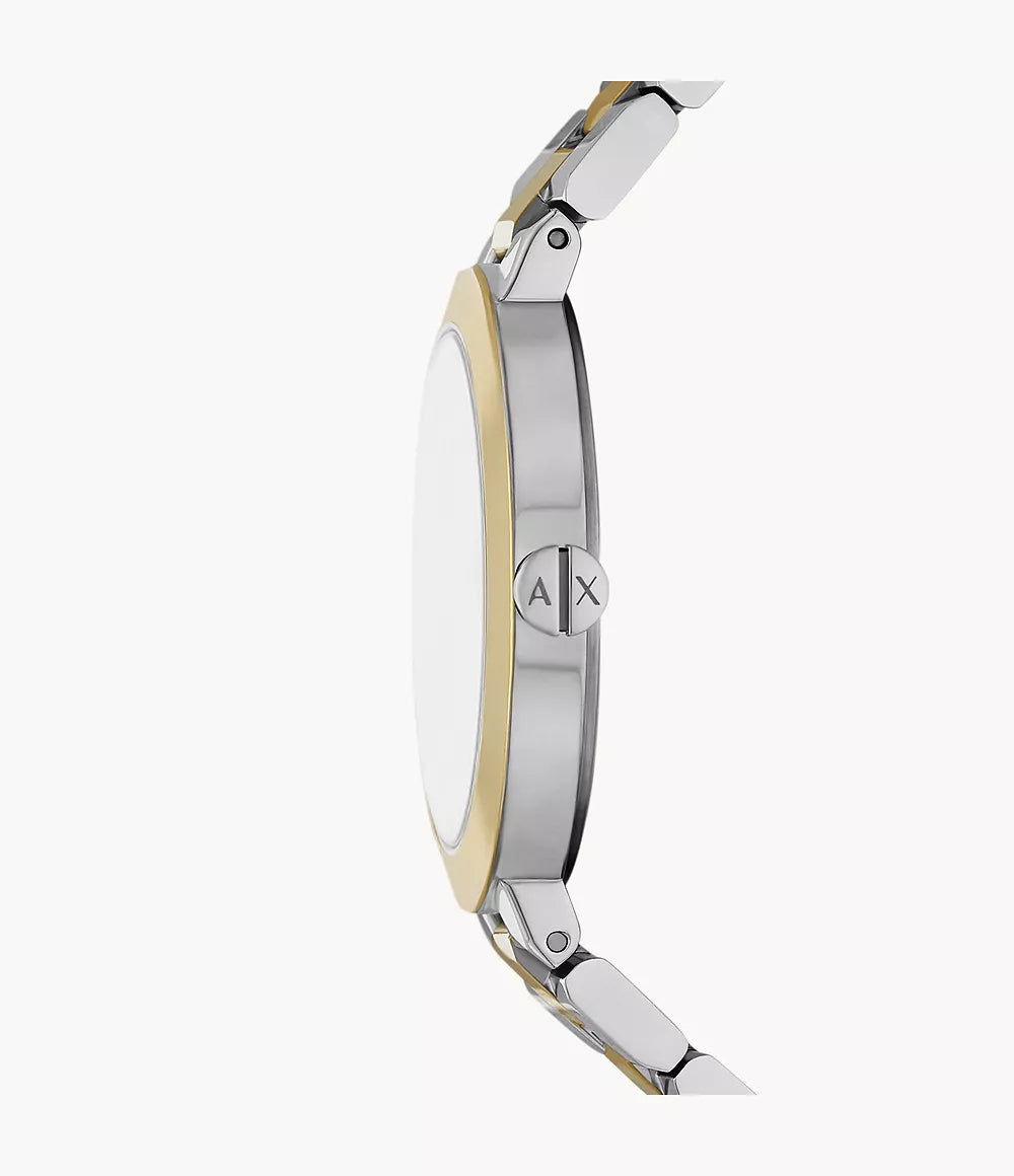 Armani Exchange Two-Hand Two-Tone Stainless Steel Watch