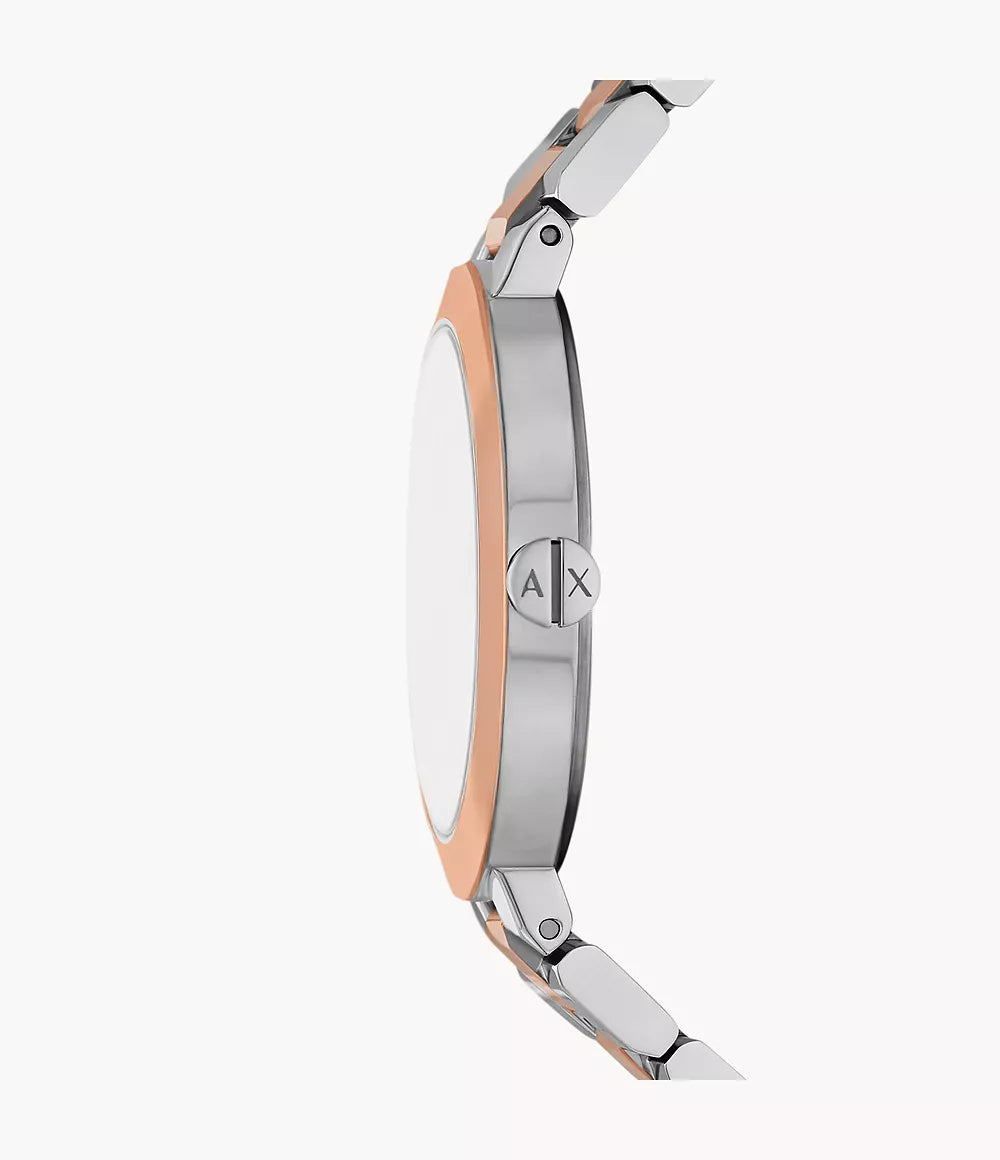 Armani Exchange Two-Hand Two-Tone Stainless Steel Watch