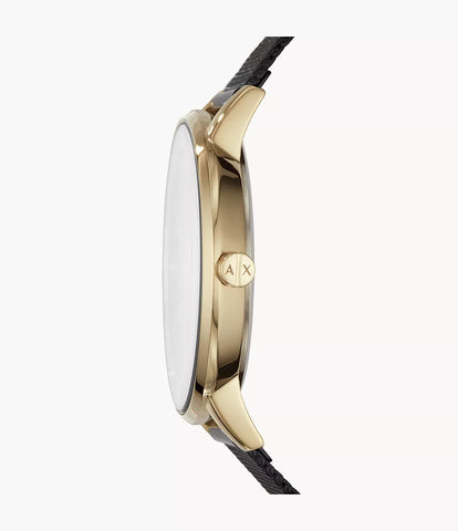 Armani Exchange Three-Hand Black Stainless Steel Mesh Watch - Black