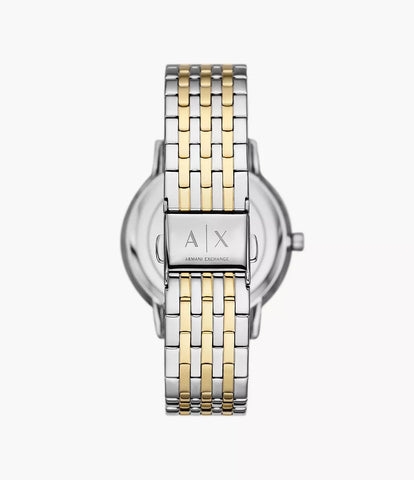 Armani Exchange Women's Three-Hand Two-Tone Stainless Steel Watch and Bracelet Set