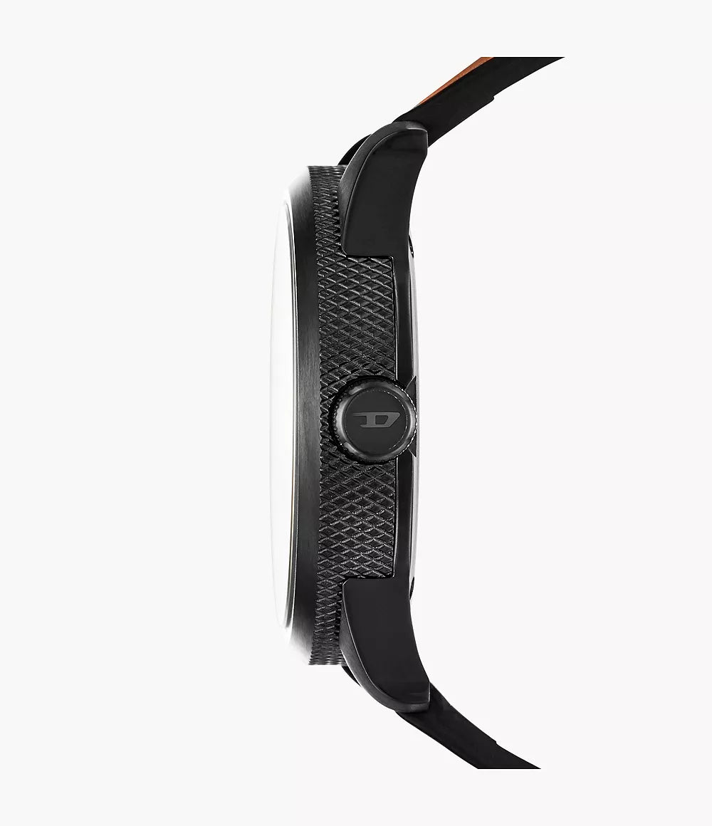 Diesel Men's Rasp Three-Hand Brown Leather Watch