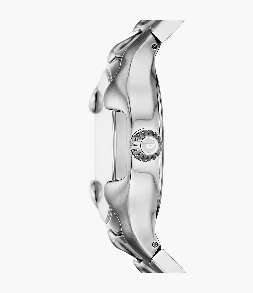 Diesel Vert Three-Hand Date Stainless Steel Watch