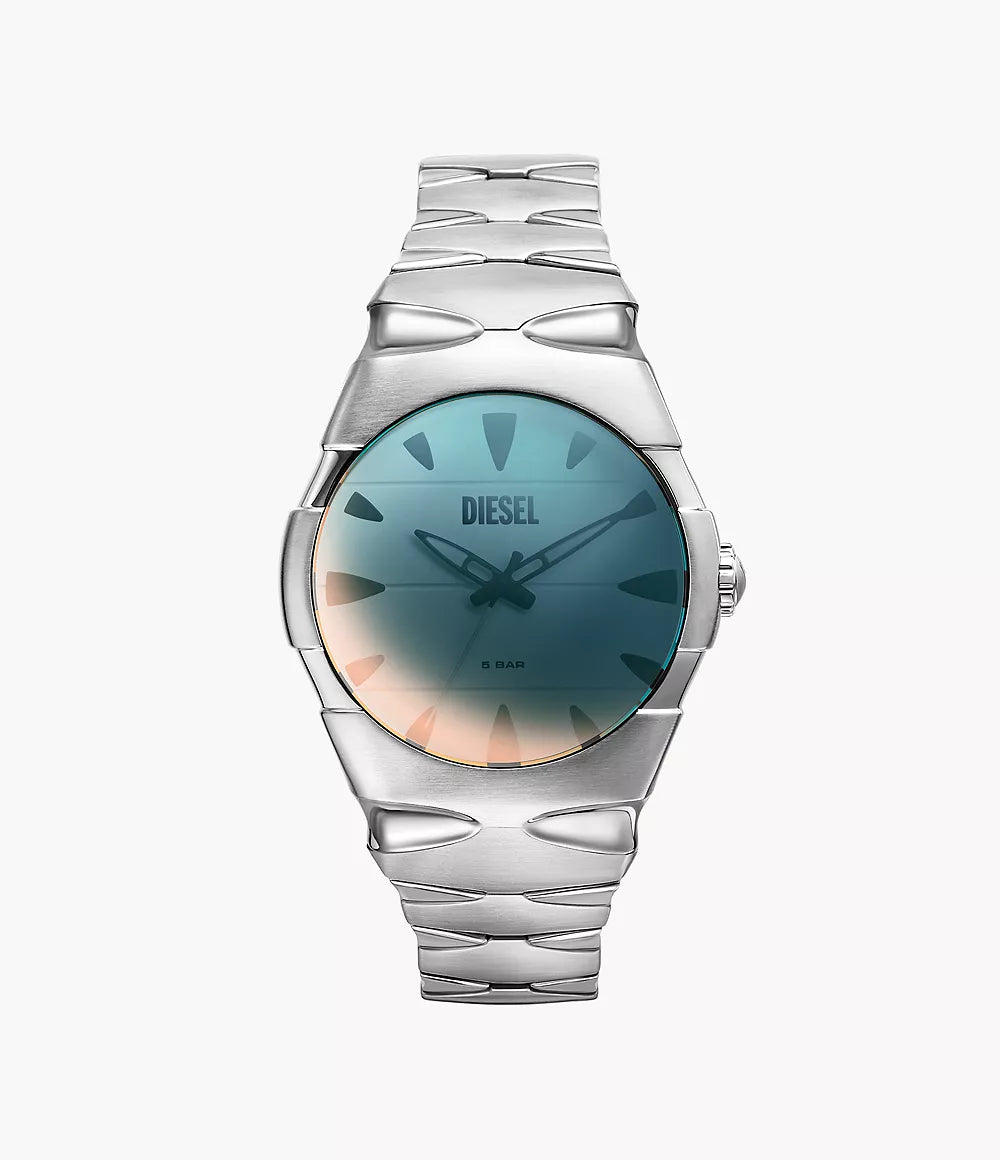 Diesel D-Sruptor Three-Hand Stainless Steel Watch