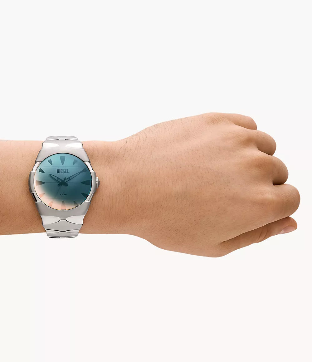 Diesel D-Sruptor Three-Hand Stainless Steel Watch