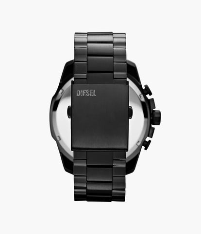 Diesel Men's Mega Chief Chronograph Black Stainless Steel Watch
