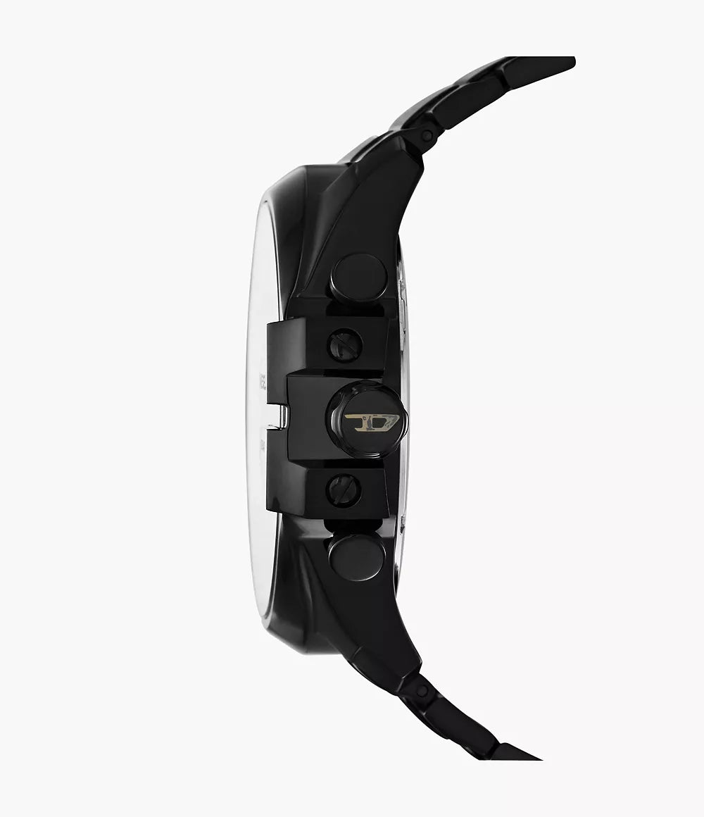 Diesel Men's Mega Chief Chronograph Black Stainless Steel Watch