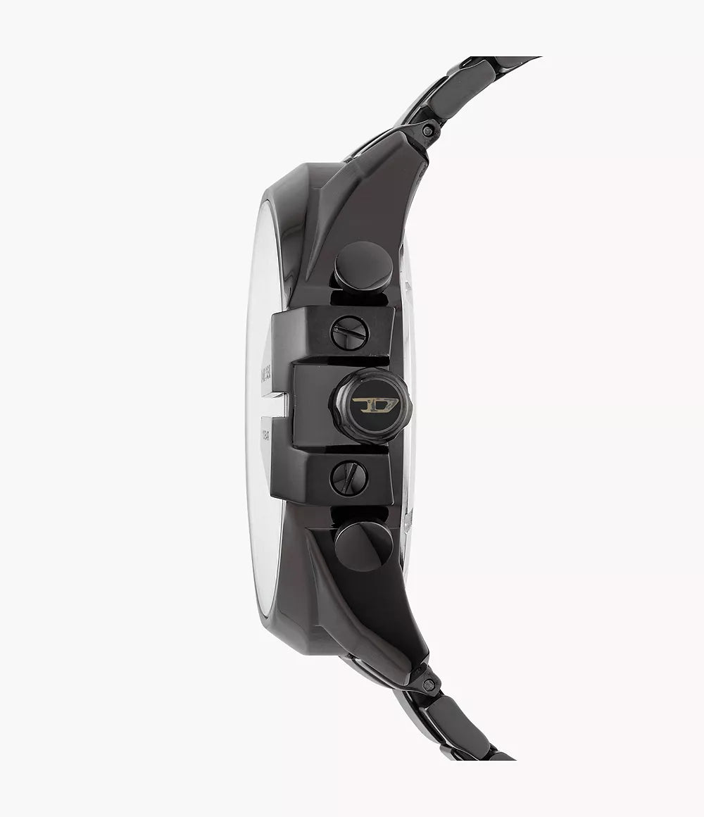 Diesel Men's Mega Chief Chronograph Black Stainless Steel Watch