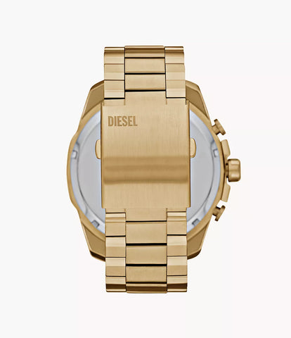 Diesel Men's Mega Chief Chronograph Gold-Tone Stainless Steel Watch
