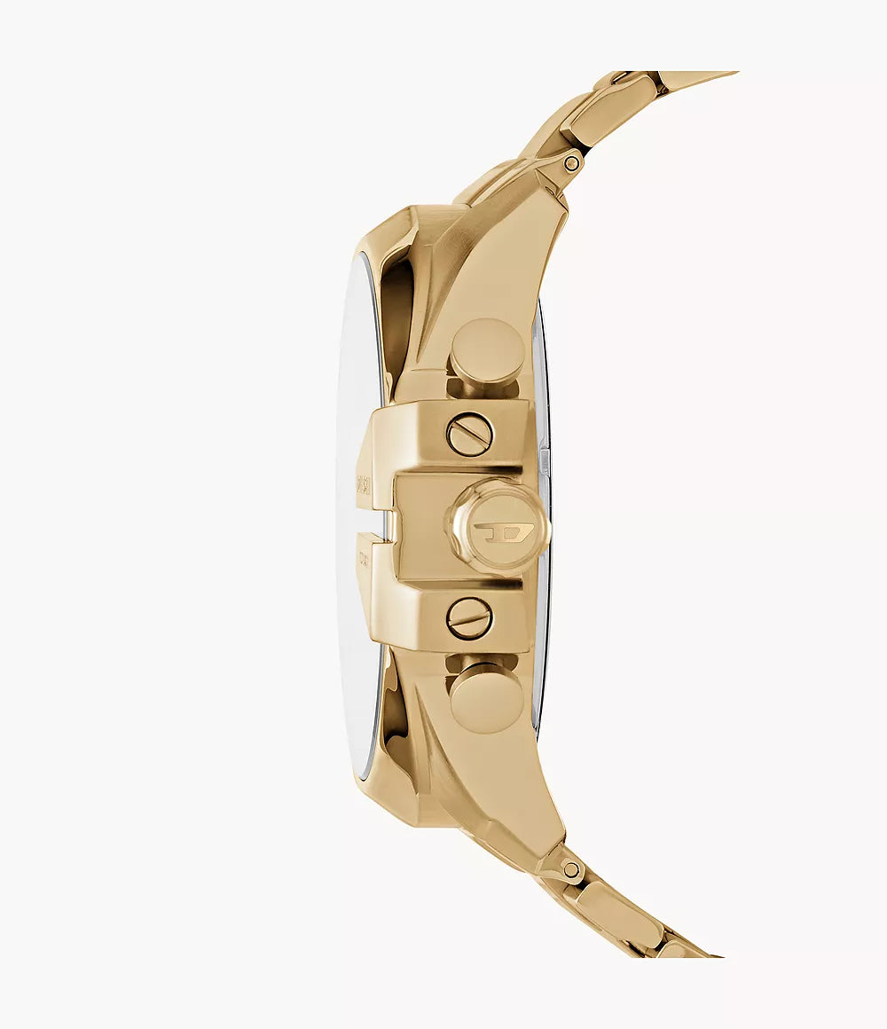 Diesel Men's Mega Chief Chronograph Gold-Tone Stainless Steel Watch