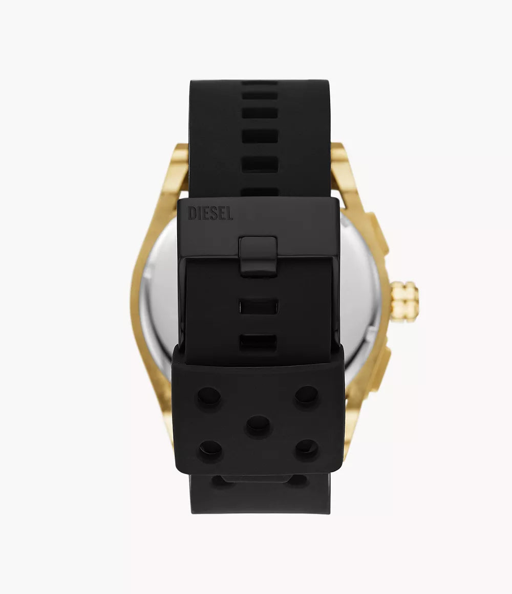 Diesel Timeframe Chronograph Black Silicone Watch