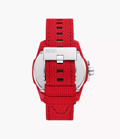 Diesel Baby Chief Three-Hand Solar-Powered Red rPET Watch