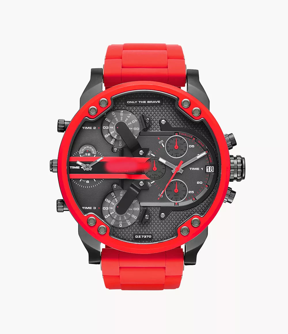 Diesel Men's Mr. Daddy 2.0 Chronograph Red Stainless Steel Watch