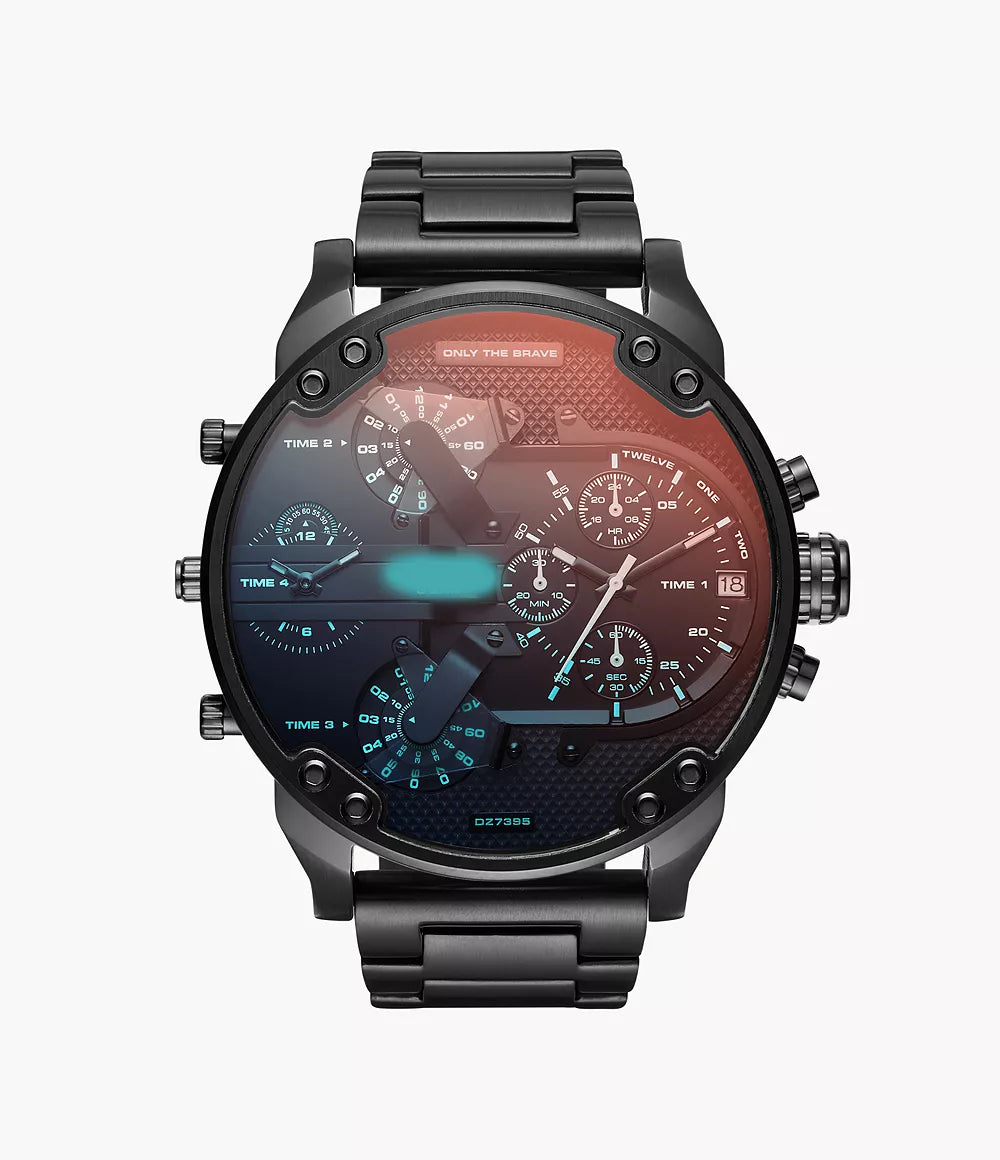 Diesel Men's Mr. Daddy 2.0 Chronograph Black Stainless Steel Watch