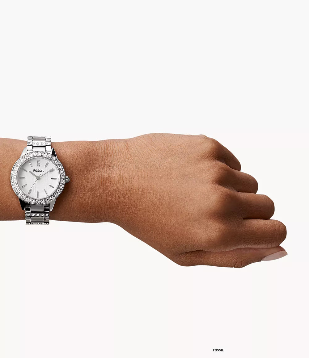 Fossil - Jesse Three-Hand Stainless Steel Women's Watch - Silver