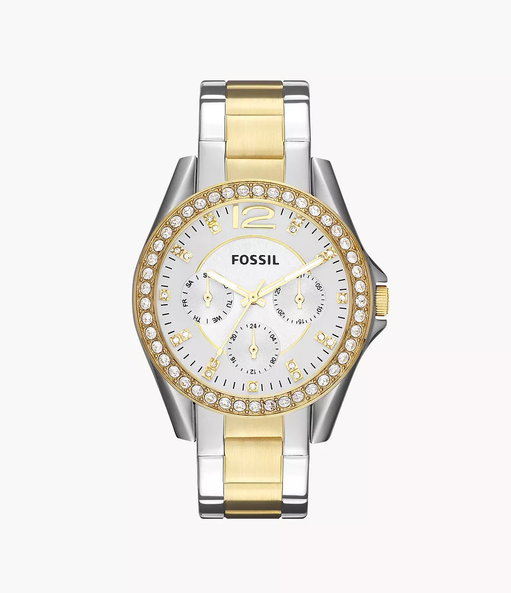 Fossil - Riley Multifunction Two-Tone Stainless Steel Women's Watch