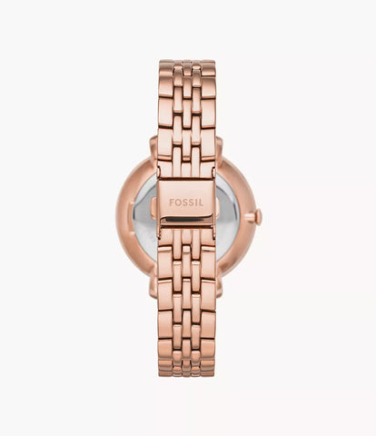 Fossil - Jacqueline Three-Hand Rose Gold-Tone Stainless Steel Women's Watch