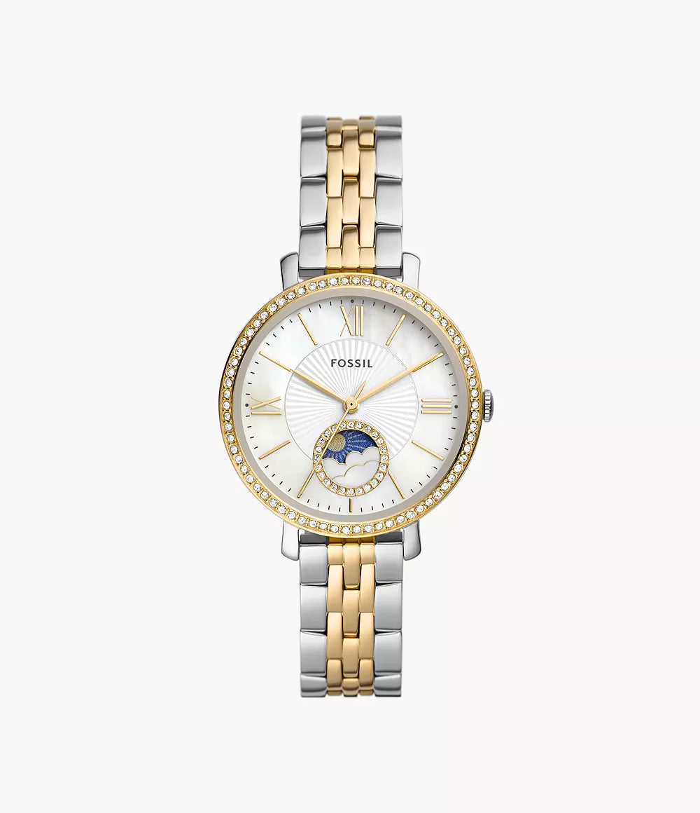 Fossil - Jacqueline Sun Moon Multifunction Two-Tone Stainless Steel Women's Watch