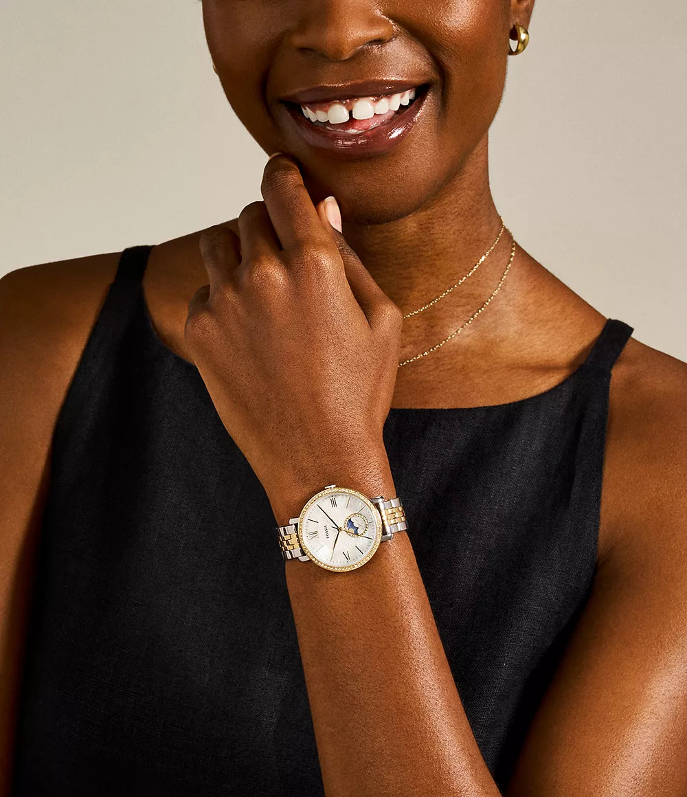Fossil - Jacqueline Sun Moon Multifunction Two-Tone Stainless Steel Women's Watch