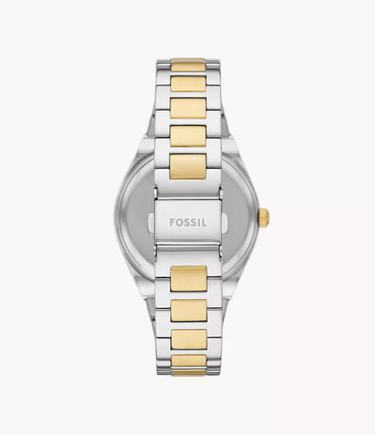 Fossil - Scarlette Three-Hand Date Two-Tone Stainless Steel Watch - Gold & Silver