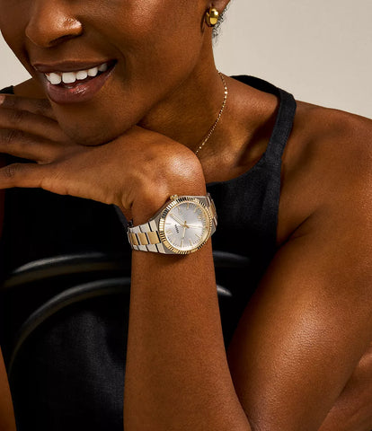 Fossil - Scarlette Three-Hand Date Two-Tone Stainless Steel Watch - Gold & Silver