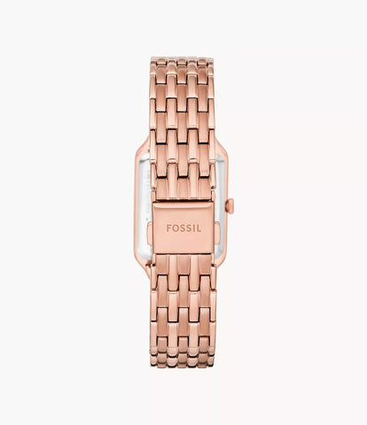 Fossil - Raquel Three-Hand Date Rose Gold-Tone Stainless Steel Watch