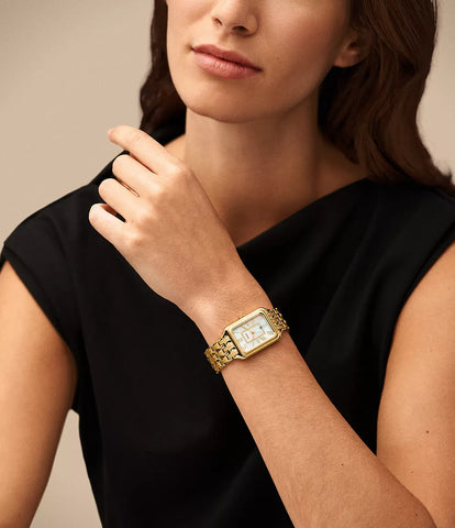 Fossil - Raquel Three-Hand Date Gold-Tone Stainless Steel Watch - Gold