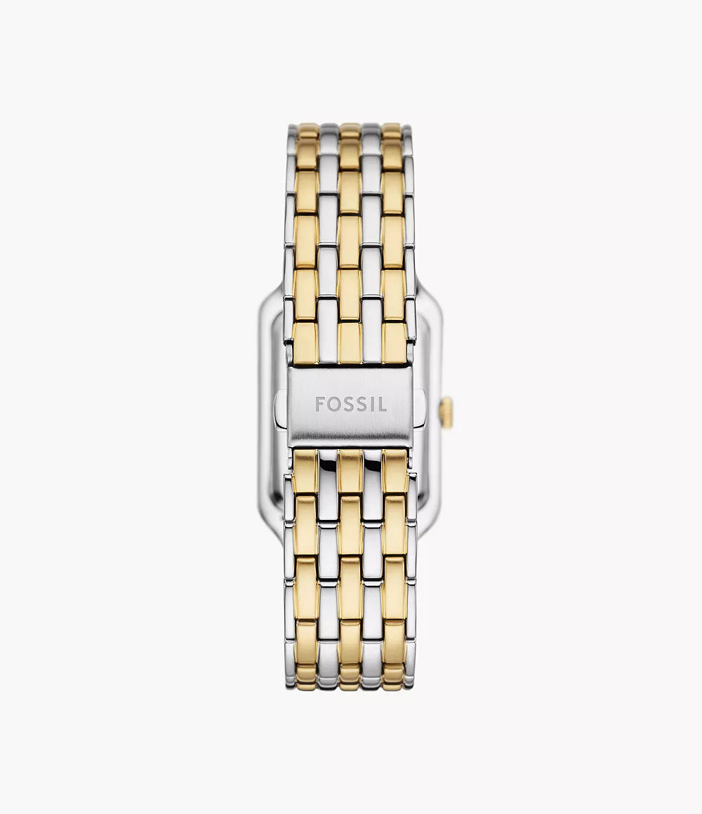 Fossil - Raquel Three-Hand Date Two-Tone Stainless Steel Watch - Gold & Silver