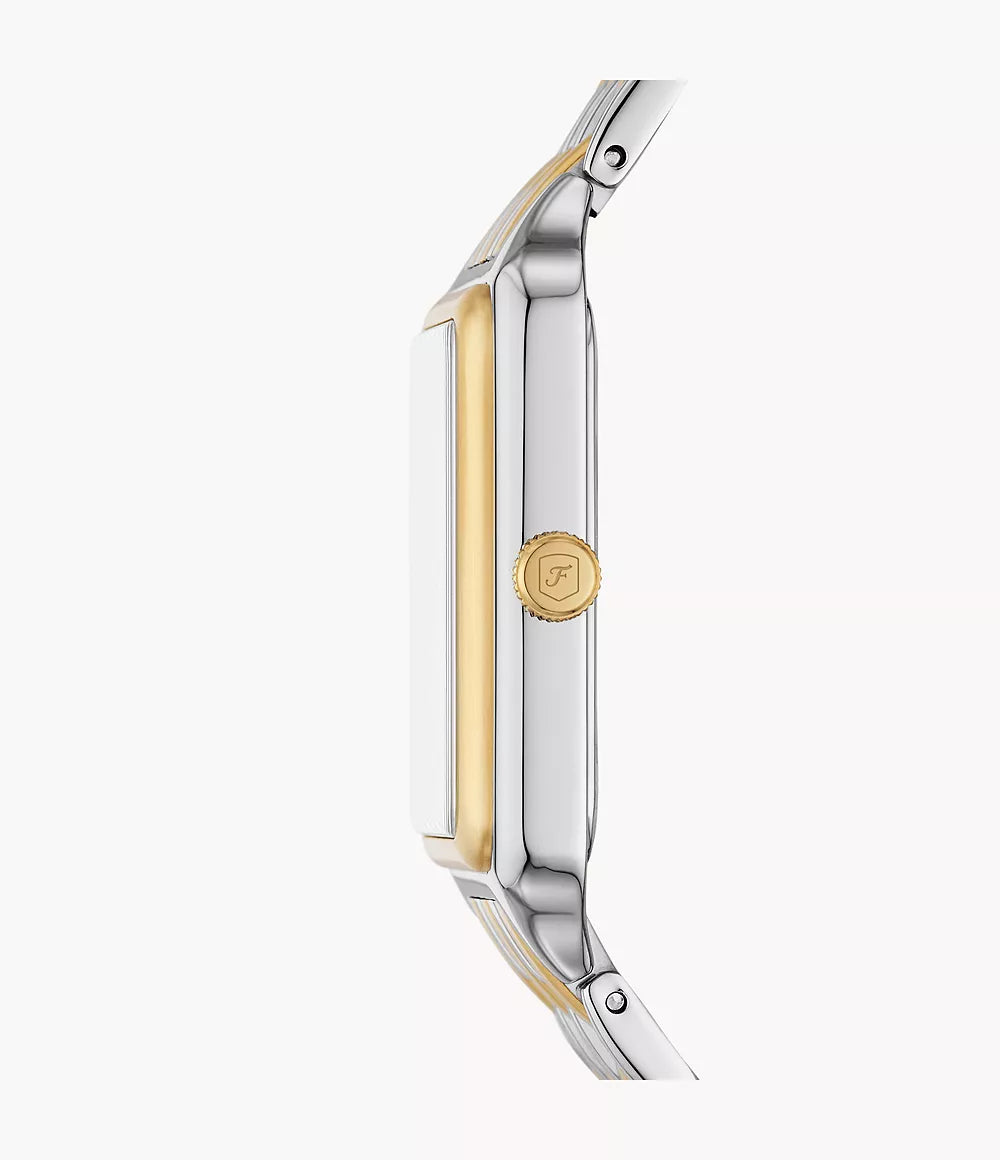 Fossil - Raquel Three-Hand Date Two-Tone Stainless Steel Watch - Gold & Silver