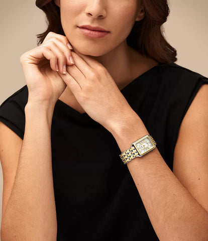 Fossil - Raquel Three-Hand Date Two-Tone Stainless Steel Watch - Gold & Silver