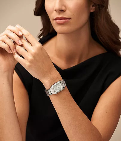 Fossil - Raquel Three-Hand Date Stainless Steel Watch