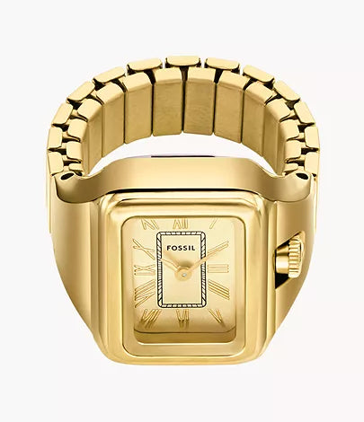 Fossil - Raquel Watch Ring Two-Hand Gold-Tone Stainless Steel
