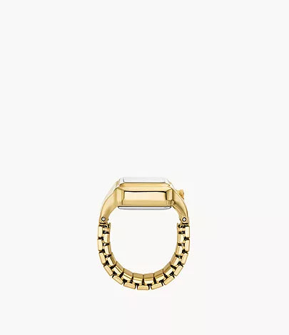 Fossil - Raquel Watch Ring Two-Hand Gold-Tone Stainless Steel