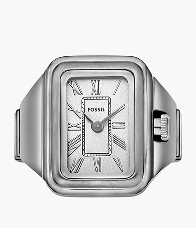 Fossil - Raquel Watch Ring Two-Hand Stainless Steel