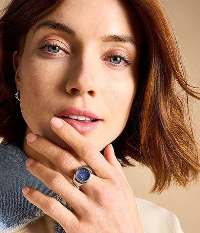 Fossil - Watch Ring Two-Hand Stainless Steel