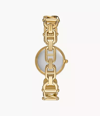 Fossil - Carlie Three-Hand Gold-Tone Stainless Steel Watch