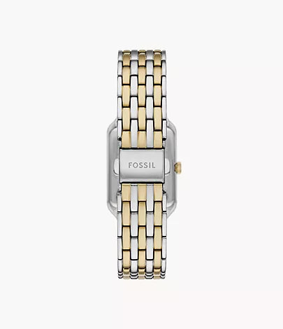 Fossil - Raquel Three-Hand Date Two-Tone Stainless Steel Watch and Bracelet Set