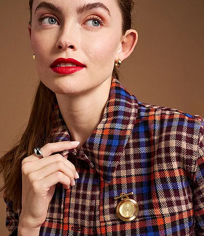 Fossil - Scarlette Three-Hand Gold-Tone Stainless Steel Watch Brooch