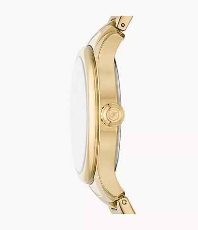 Fossil - Gilmore Three-Hand Date Gold-Tone Stainless Steel Watch