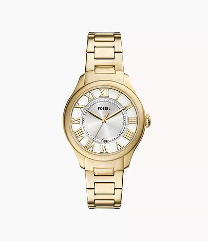 Fossil - Gilmore Three-Hand Date Gold-Tone Stainless Steel Watch