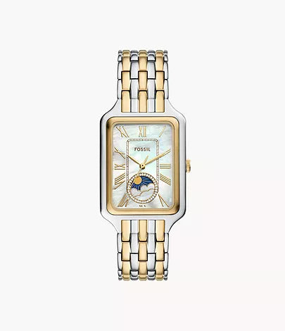Fossil - Raquel Sun Moon Multifunction Two-Tone Stainless Steel Watch