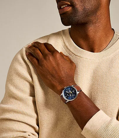 Fossil - Neutra Moonphase Multifunction Brown Leather Watch