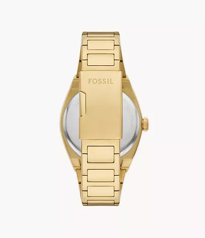 Fossil -Everett Three-Hand Date Gold-Tone Stainless Steel Watch
