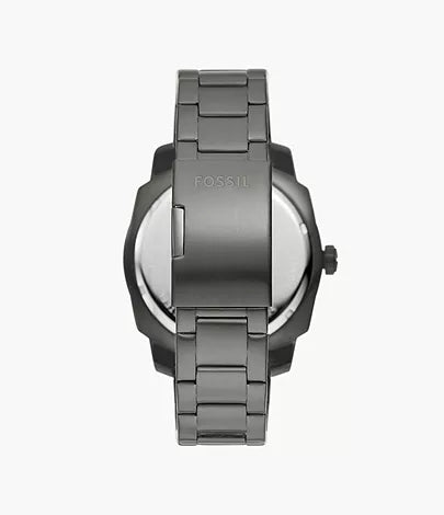 Fossil - Machine Three-Hand Date Smoke Stainless Steel Watch