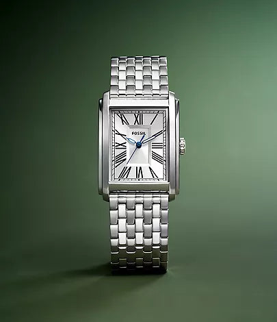 Fossil - Carraway Three-Hand Stainless Steel Watch